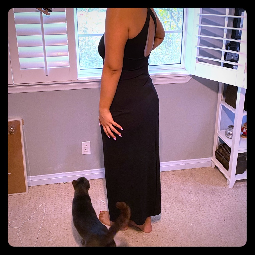 Black cocktail dress
